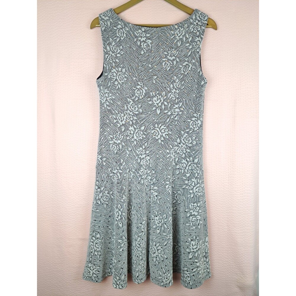 Connected Apparel Women Dress Sleeveless Stretch Size 12 With Sequins Sparkling - Picture 10 of 12
